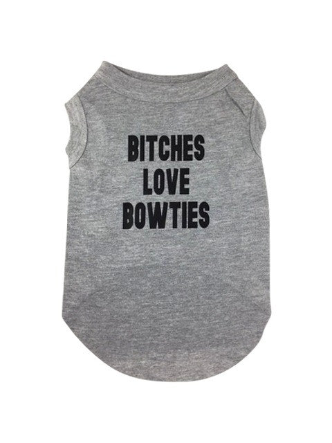 Unique sleeveless pet themed dog shirt -doggie-tee